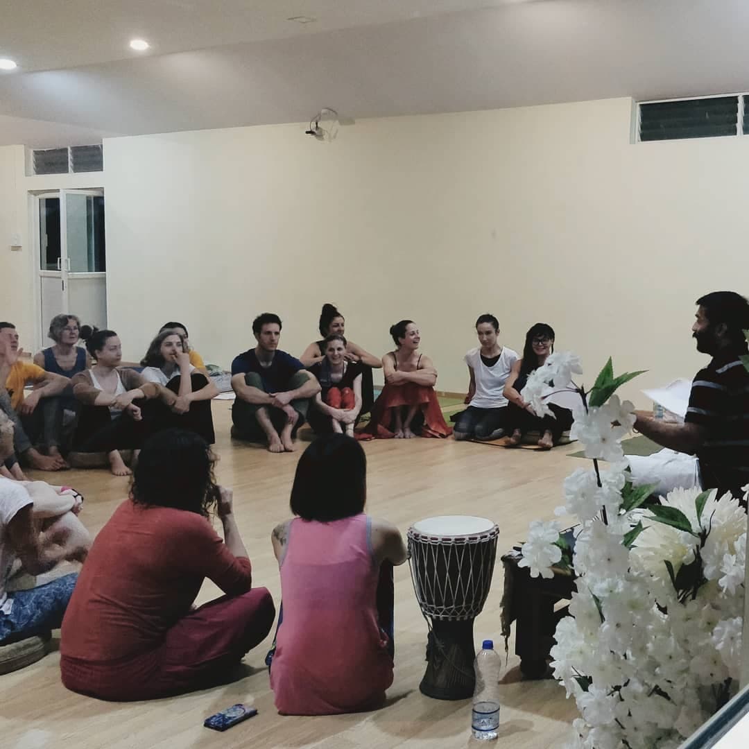 Yoga Teacher Training Evening Satsang Circle — Mysore