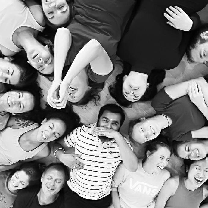 Yoga TTC Group — Overhead Joyful Circle Shot, Mysore